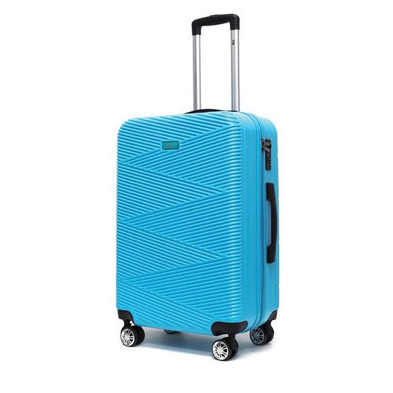 HQ LUGGAGE กระเป๋าเดินทาง ABS 4 ล้อคู่ กุญแจล็อค 3 รหัส รุ่น 8894-11 ขนาด 24 นิ้ว