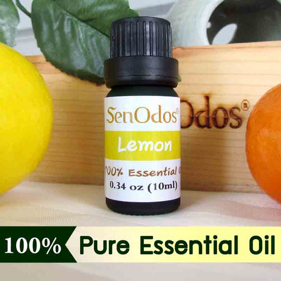 SenOdos น้ำมันหอมระเหยแท้ 100% น้ำมันหอมอโรม่า น้ำหอมปรับอากาศ กลิ่นเลม่อน (Lemon) 10 ml.