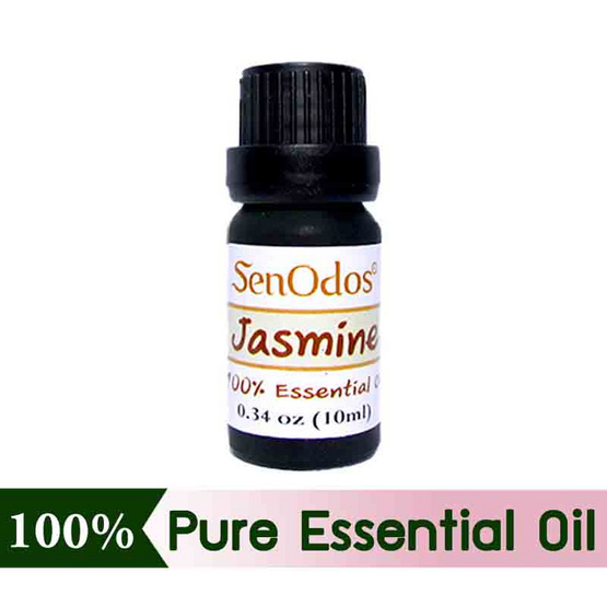 SenOdos น้ำมันหอมระเหยแท้ 100% น้ำมันหอมอโรม่า น้ำหอมปรับอากาศ กลิ่นมะลิ (Jasmine) 10 ml.