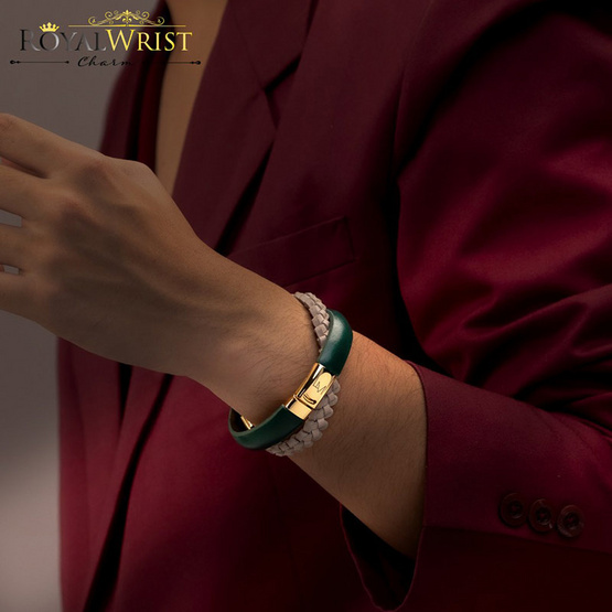 Louis Montini (RoyalWrist Charms) กำไลข้อมือหนังวัวแท้ Cowhide Bracelets LEABL003 Louis Montini (RoyalWrist Charms) กำไลข้อมือหนังวัวแท้ Cowhide Bracelets LEABL003
