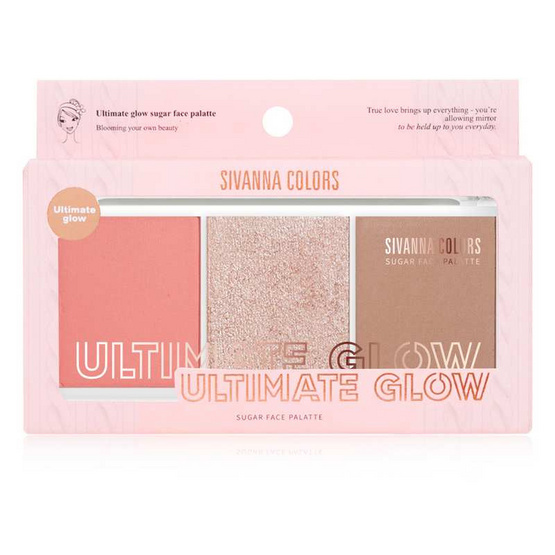 Sivanna พาเลทบลัชออน Ultimate Glow HF189 10.5 กรัม