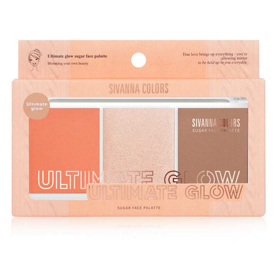 Sivanna พาเลทบลัชออน Ultimate Glow HF189 10.5 กรัม Sivanna พาเลทบลัชออน Ultimate Glow HF189 10.5 กรัม