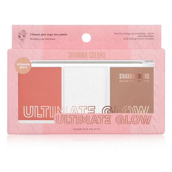 Sivanna พาเลทบลัชออน Ultimate Glow HF189 10.5 กรัม