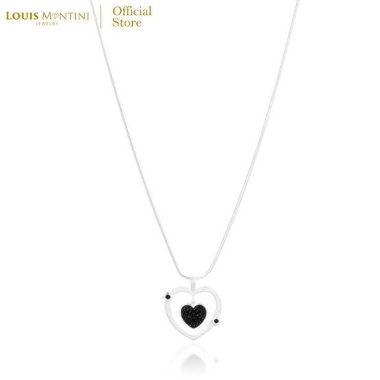 Louis Montini (Jewelry) สร้อยคอเงินแท้ 92.5% รูปหัวใจ LJNC12