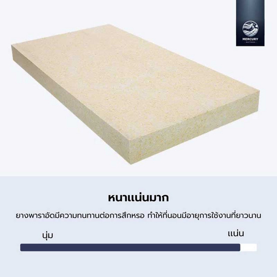 Mercury Mattress ที่นอนสปริงเสริมยางพารา รุ่น Vienna ความหนา 9 นิ้ว