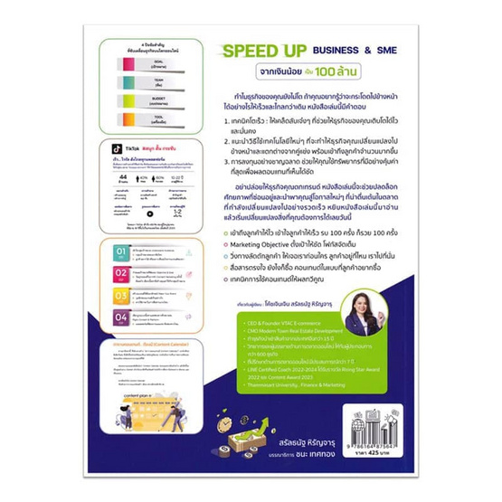 หนังสือ SPEED UP BUSINESS And SME จากเงินน้อยเป็น 100 ล้าน