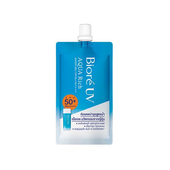 บิโอเร ยูวี อะควาริช วอเตอร์รี่ เจลกันแดด SPF50+ PA++++ 7 มล. (แพ็ก 6 ชิ้น)