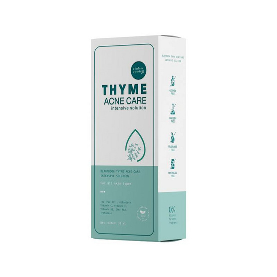 Blahmbooh น้ำตบลดสิว Thyme Acne Care Intensive Solution 30มล.