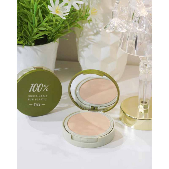 Ira Natural แป้งพัฟ Glow Enhancing Powder Foundation : Oily Acne-Prone Skin 10 กรัม