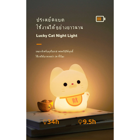 Mofii Night Light LED รุ่น DS LUCKY CAT