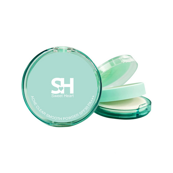 Sweet Heart แป้งพัพ Acne Clear Smooth Powder SPF30 PA+++ 6 กรัม