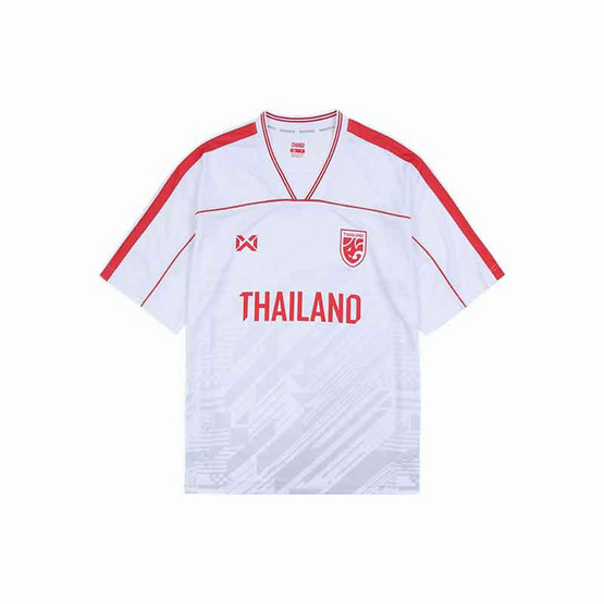 เสื้อทีมชาติไทย Oversize แขนสั้น 2023 สีขาว-แดง WA-233FBATH10