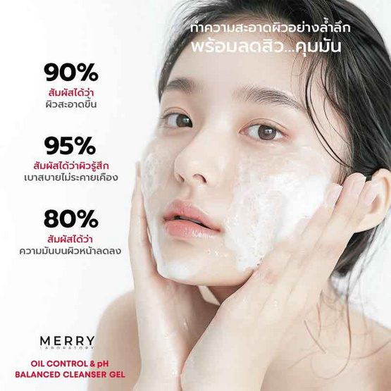 Merry Laboratory คลีนซิ่งเจล Oil Control Cleanser gel 100 มล.