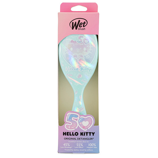 WET BRUSH หวีแปรงผมทรงรี รุ่น HELLO KITTY 50 BD สีเขียว