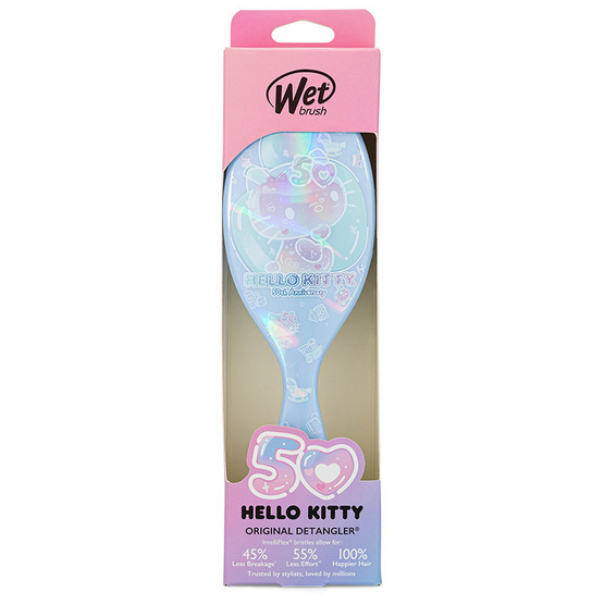 WET BRUSH หวีแปรงผมทรงรี รุ่น HELLO KITTY 50 BD สีฟ้า