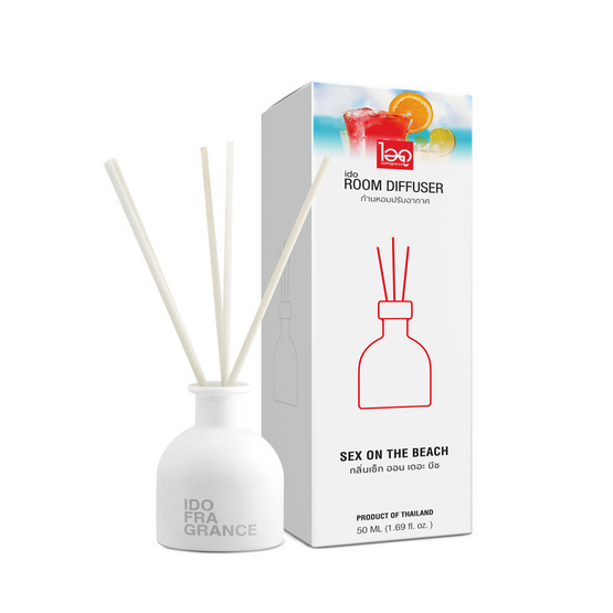 IDO FRAGRANCE ก้านหอมปรับอากาศ กลิ่นเซ็ก ออน เดอะ บีช ขนาด 50 มล.