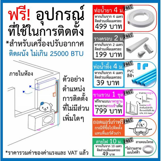 TCL แอร์ติดผนัง 10350BTU รุ่น T-PROS10 (A)