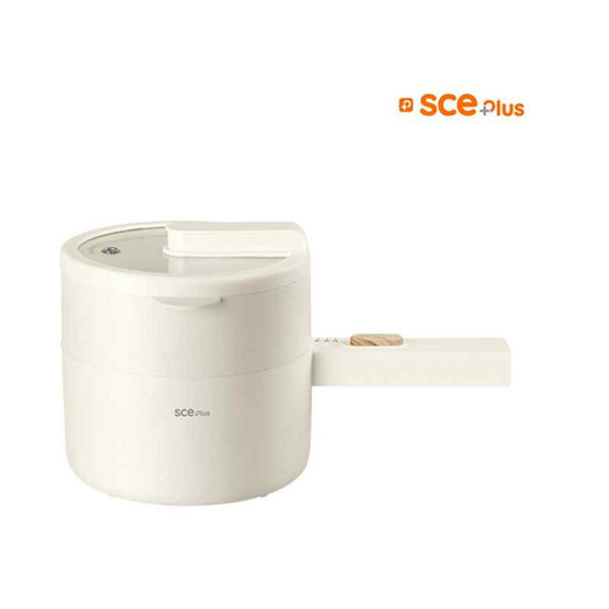 SCE PLUS หม้อไฟฟ้าอเนกประสงค์พร้อมซึ่งนึ่ง 1.6 ลิตร รุ่น EP1