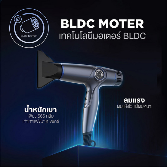 Lesasha ไดร์เป่าผม Smart Bldc Jet Hair Dryer 1800W LS1671