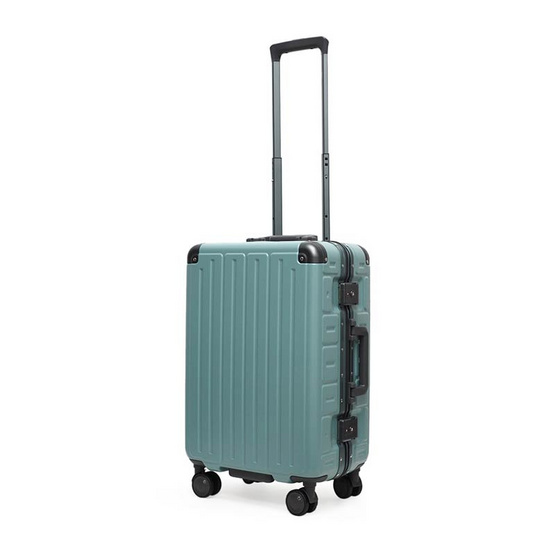 HQ LUGGAGE กระเป๋าเดินทาง โครงอลูมิเนียม รุ่น 6608 สีฟ้า