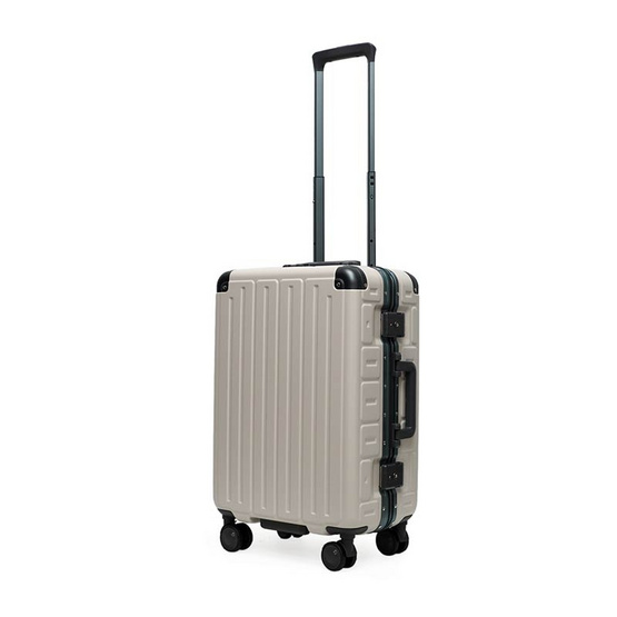 HQ LUGGAGE กระเป๋าเดินทาง โครงอลูมิเนียม รุ่น 6608 สีขาว