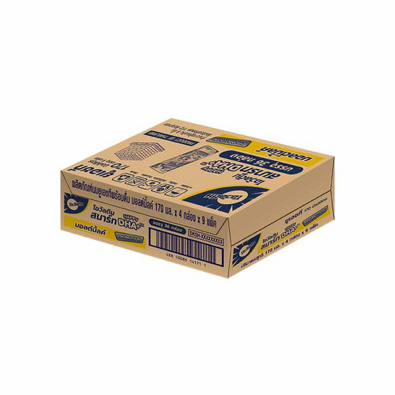 โอวัลตินสมาร์ท มอลต์มิ้ลค์ นมUHT 170 มล. (ยกลัง 36 กล่อง)