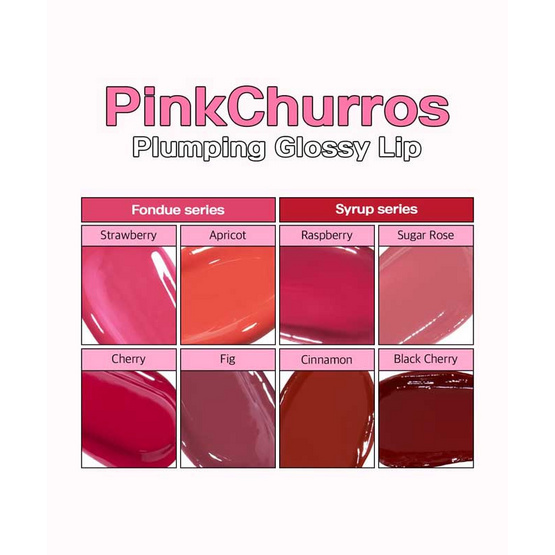 Coringco ลิปกลอส Pink Churros Plumping Glossy Lip 2 กรัม