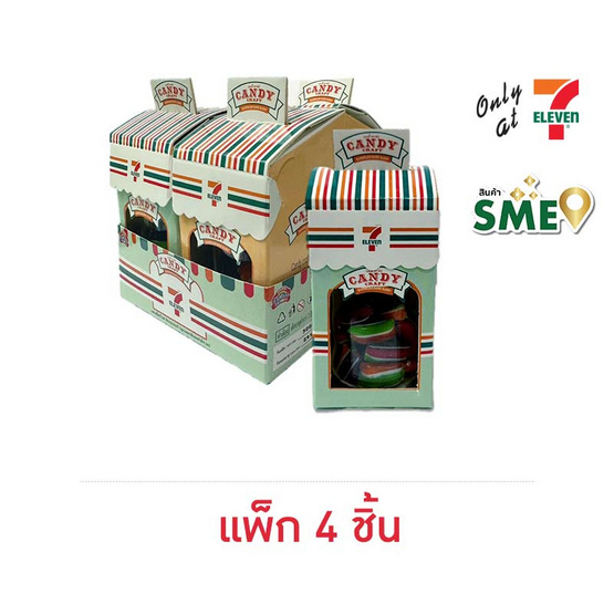 แคนดี้คร๊าฟ ซิกเนเจอร์ ลูกอมกลิ่นผลไม้รวม 35 กรัม (แพ็ก 4 ชิ้น)