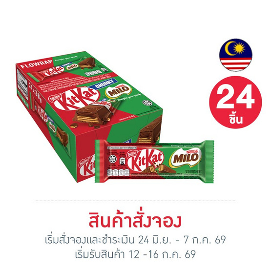 Hคิทแคทไมโลเวเฟอร์ขนมหวานรสช็อกโกแลตมอลต์ 2F 16 ก.