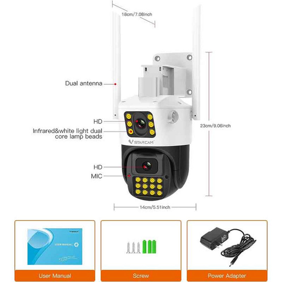 Vstarcam กล้องวงจรปิด IP Camera รุ่น CS663DR