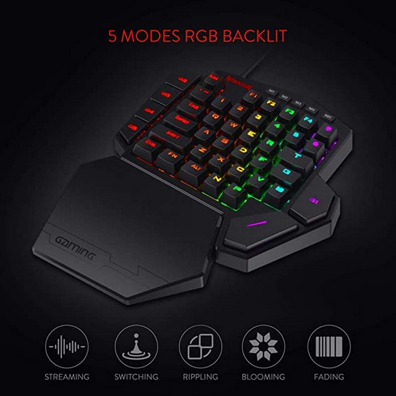 Redragon คีย์บอร์ดเกม K585 RGB DITI English Only