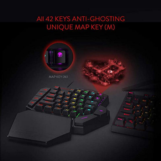 Redragon คีย์บอร์ดเกม K585 RGB DITI English Only