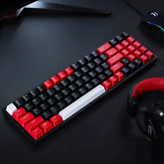 Redragon คีย์บอร์ดเกมไร้สาย K628 Pollux RGB Pro Brown Switch (EN/TH)