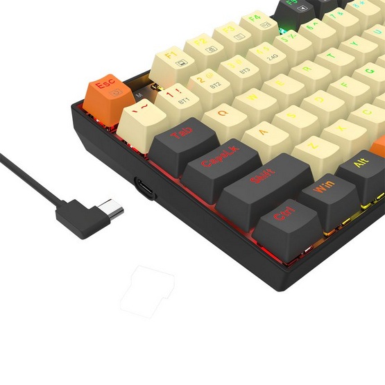 Redragon คีย์บอร์ดเกมไร้สาย K669 Ziggs RGB Red Switch (EN/TH)