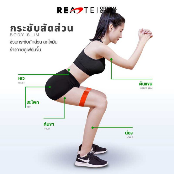 READTE ยางยืดออกกำลังกาย5แรงต้าน