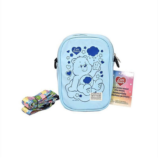 ไอโอร่า บิสกิตกลิ่นนม พร้อมกระเป๋า PU SlingBag CareBears คละลาย 16 กรัม