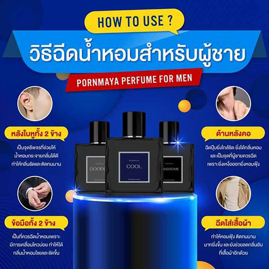 PORNMAYA น้ำหอม PERFUME กลิ่น HANDSOME 30 มล.