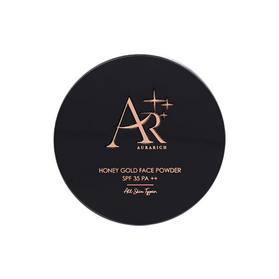 Aura Rich แป้งผสมรองพื้น Honey Gold Face Powder SPF 35 PA++ 15 กรัม