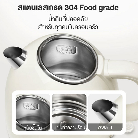 Simplus กาต้มน้ำไฟฟ้า 1.7 ลิตร รุ่น DRSH006