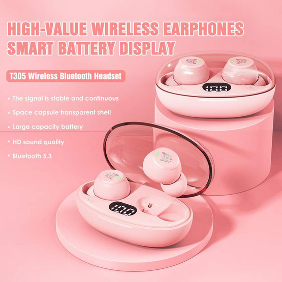 Onikuma หูฟังเกมไร้สาย TWS T305 Onikuma หูฟังเกมไร้สาย TWS T305
