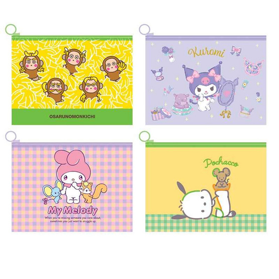 CODE:D แฟ้มสันรูด Sanrio คละลาย (แพ็ก 4 ซอง) CODE:D แฟ้มสันรูด Sanrio คละลาย (แพ็ก 4 ซอง)