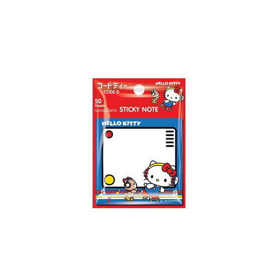 CODE:D กระดาษโน๊ตกาว Sticky Note Sanrio คละลาย (แพ็ก 4 ชุด)