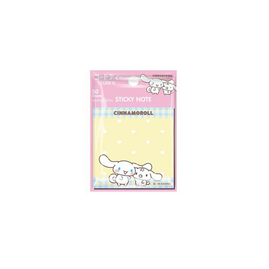 CODE:D กระดาษโน๊ตกาว Sticky Note Sanrio คละลาย (แพ็ก 4 ชุด)