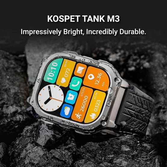 KOSPET นาฬิกา Smart Watch รุ่น TANK M3