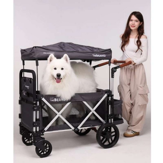 Bernd Bloom Pet Mini รถเข็นสัตว์เลี้ยง Baloo Gray