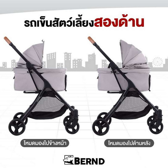 Bernd Lina Pet Auto Fold รถเข็นสัตว์เลี้ยง Baby Pink