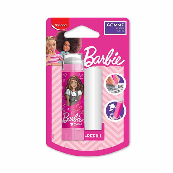 Maped ยางลบพร้อมรีฟิล Barbie (แพ็ก 2 ชุด)