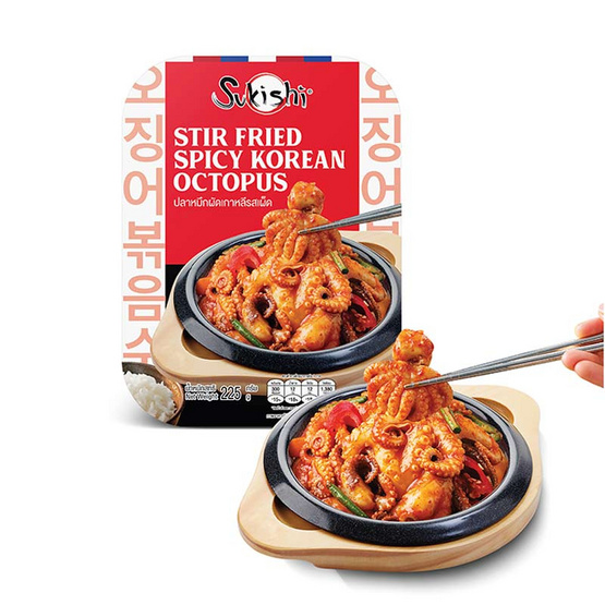 ซูกิชิ ปลาหมึกผัดเกาหลีรสเผ็ด 225 กรัม ซูกิชิ ปลาหมึกผัดเกาหลีรสเผ็ด 225 กรัม