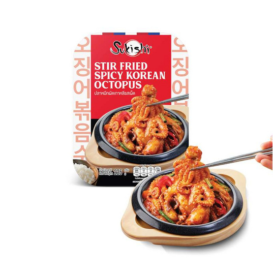 ซูกิชิ ปลาหมึกผัดเกาหลี รสเผ็ด 225g.