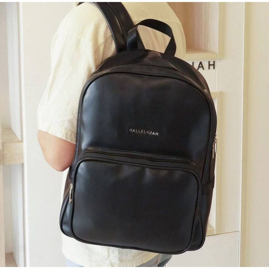 Hallelujah กระเป๋าเป้หนัง PU Premium รุ่น Backpack Classic